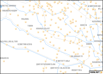 map of ‘Izbat Sa‘d Dāwūd